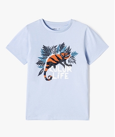 GEMO Tee-shirt garçon avec motif en sequins réversibles Bleu