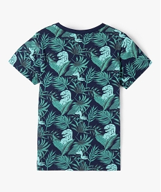 tee-shirt garcon a manches courtes motif dinosaure - jurassic park bleu tee-shirtsI791001_3