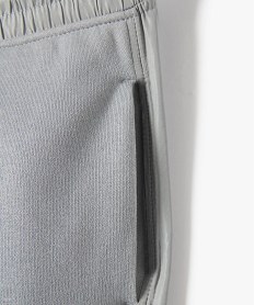 pantalon de jogging garcon avec empiecements sur les cotes gris pantalonsI791901_2