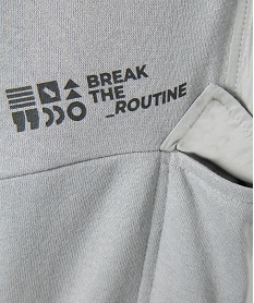 pantalon de jogging garcon avec empiecements sur les cotes grisI791901_3