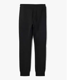 pantalon de jogging garcon en matiere sport a taille elastiquee noir pantalonsI792001_4