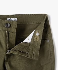 pantalon garcon style jean slim 5 poches vertI795701_2