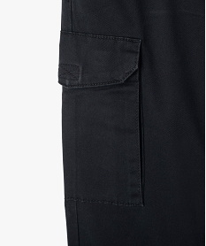 pantalon en toile coupe jogger garcon noir pantalonsI795901_3