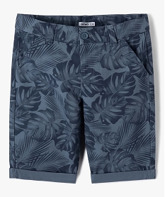 PANTALON BLEU BERMUDA IMPRIME