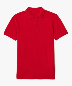 TOILE BLACK POLO ROUGE CERISE