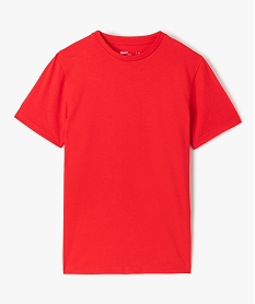 GEMO Tee-shirt à manches courtes uni garçon Rouge