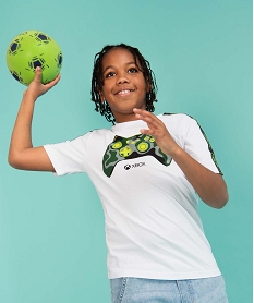 GEMO Tee-shirt garçon à manches courtes avec motif - Xbox Blanc