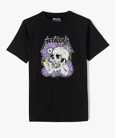 GEMO Tee-shirt garçon avec motif tête de mort - Metallica noir vif