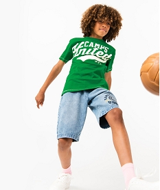GEMO Tee-shirt avec inscription XXL garçon - Camps United vert standard