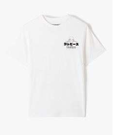 GEMO Tee-shirt garçon à manches courtes imprimé - OnePiece Blanc