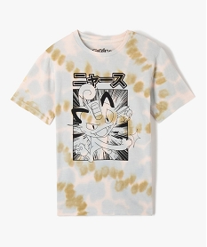 GEMO Tee-shirt garçon à manches courtes tie-and-dye - Pokémon beige standard