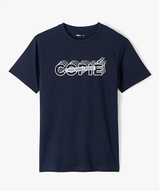 GEMO Tee-shirt à manches courtes imprimé garçon Bleu