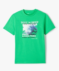GEMO Tee-shirt avec motif surf sur le buste garçon Vert