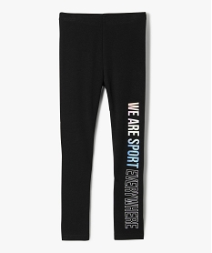 leggings fille avec inscription paillete sur un cote noirI805701_1