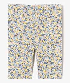 GEMO Leggings fille coupe courte à motifs fleuris Multicolore