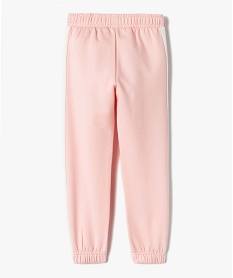 pantalon de jogging fille avec bandes contrastantes - camps united rose pantalonsI806401_4