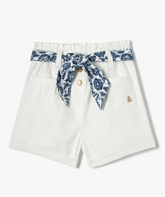 POLO BLEU MARINE SHORT ECRU