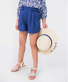 ESPADRILLE NOIR SHORT BLEU