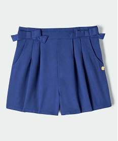 short fille avec noeuds a la taille - lulucastagnette bleu shortsI808101_2