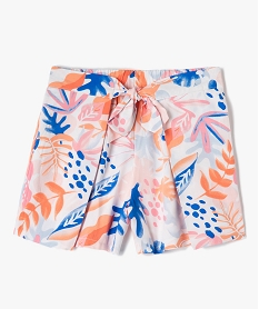 short fille fluide avec empiecements flottants sur les cotes rose shortsI808401_1