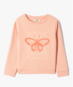 GEMO Sweat fille large à motif XXL orange standard