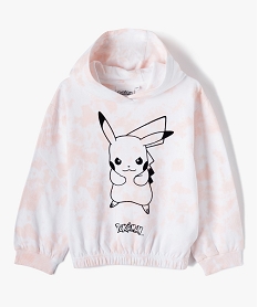 sweat fille a capuche avec motif pikachu - pokemon roseI811101_2