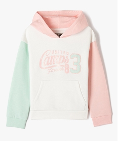 sweat fille a capuche tricolore - camps united multicoloreI811201_1