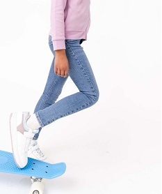 GEMO Jean fille coupe Skinny bleu vif