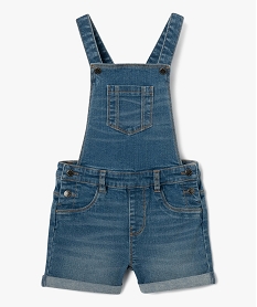 salopette fille courte en jean grisI812401_1