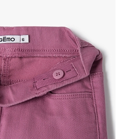 pantalon skinny uni a taille elastiquee fille violet pantalonsI813201_2