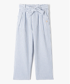 GEMO Pantalon fille rayé coupe ample - LuluCastagnette Bleu