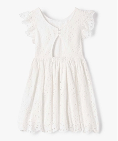 robe fille en broderie anglaise a manches courtes beigeI821001_3