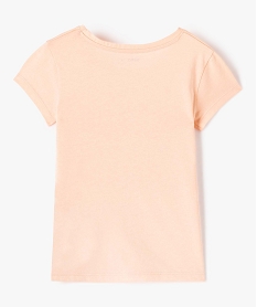 tee-shirt fille a manches courtes avec motif orangeI828801_3