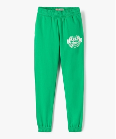 pantalon de sport fille resserre dans le bas - camps united vertI836801_1