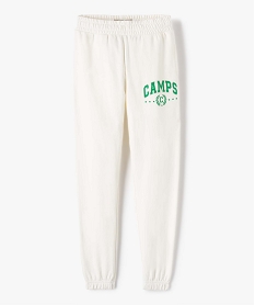 pantalon de sport fille resserre dans le bas - camps united beigeI836901_1