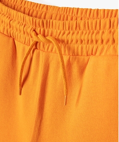 short fille en maille avec ceinture elastique orange shortsI841101_2