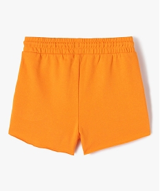 short fille en maille avec ceinture elastique orange shortsI841101_3