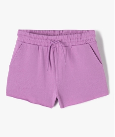 short fille en maille avec ceinture elastique violet shortsI841301_1