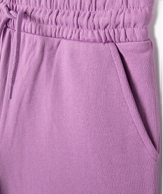 short fille en maille avec ceinture elastique violet shortsI841301_2
