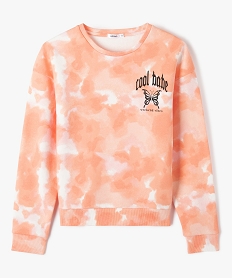 TEE-SHIRT BLANC SWEAT ORANGE