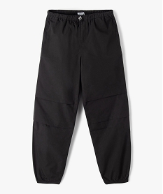 GEMO Pantalon parachute fille coupe large resserré aux chevilles noir standard