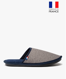 GEMO Chaussons homme mules fabriquées en France - Goxo Gris