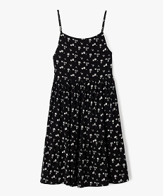 GEMO Robe fille imprimée à fines bretelles noir standard