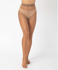 collant femme en voile effet brillant beige standardI876801_1