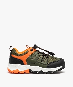 GEMO Baskets garçon style outdoor à lacets et en mesh - Maui & Sons kaki standard