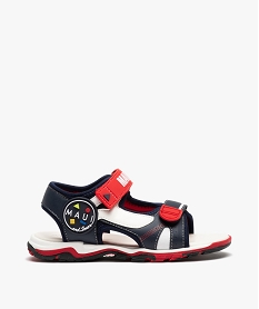 CHAUSSURE SPORT BLACK NU-PIED MARINE / ROUGE