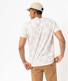 tee-shirt homme a manches courtes motif tropical imprimeI890901_3