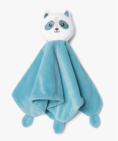 doudou plat avec tete de panda pour bebe bleu standardI894001_1