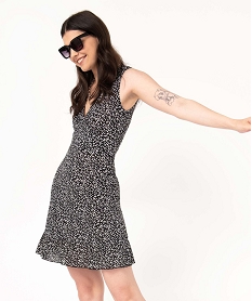 GEMO Robe sans manches en maille imprimée femme Imprimé