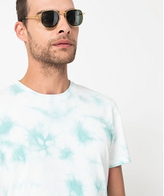 tee-shirt a manches courtes coloris tie and dye homme bleuI937601_2